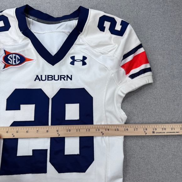 Auburn Tigers Player Issue Football Jersey #28 Under Armour 42 II SEC (2011–13) - Picture 8 of 12